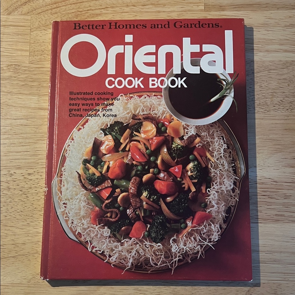 1977 Vintage Better Homes& Gardens Oriental cook book recipes China,Japan,korea